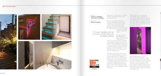 Brilliant Lighting in the CEDIA Awards 2015 Yearbook