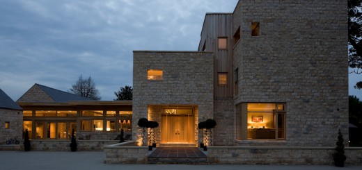 External lighting new build stone house